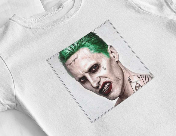 Bluzka damska z naszywką Joker Jared Leto