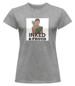 Bluzka damska z naszywką Inked&Proud