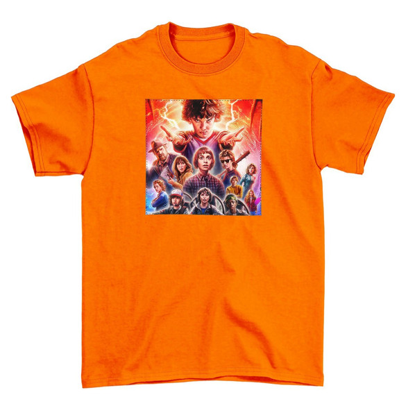 Koszulka z naszywką Stranger Things squad 2