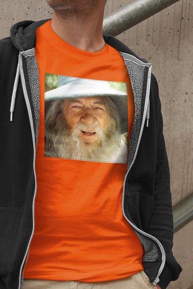 Koszulka z naszywką Gandalf smile