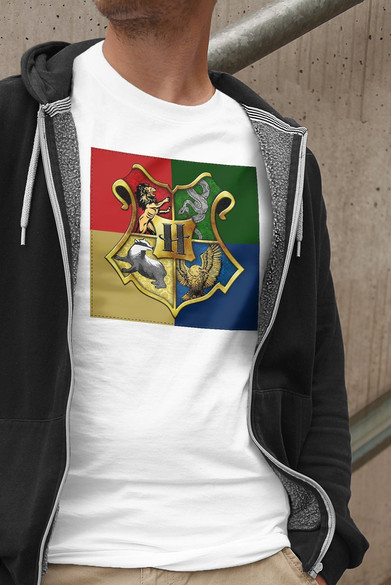 Koszulka z naszywką  Harry Potter logo 