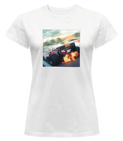 Bluzka damska z naszywką F1 car