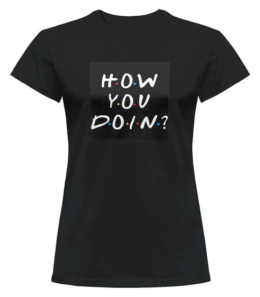 Bluzka damska z naszywką Friends how you doin?