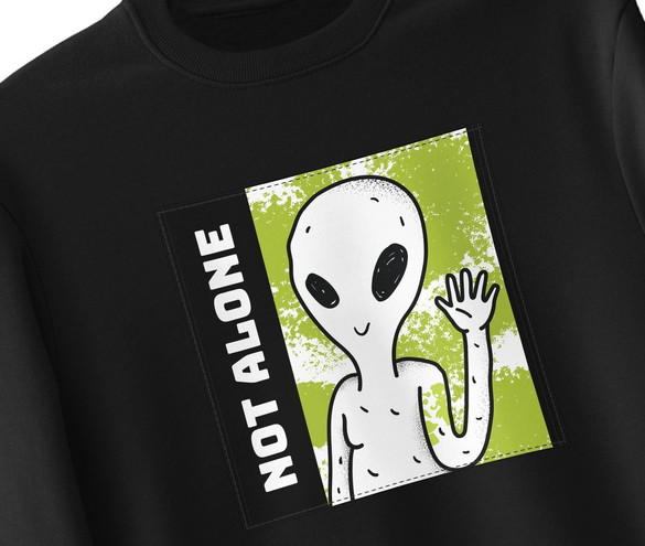 Bluza z naszywką Not alone