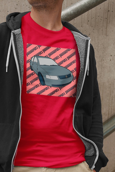 Koszulka z naszywką Volkswagen passerati