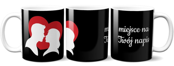 Kubek na Walentynki DODAJ NAPIS!