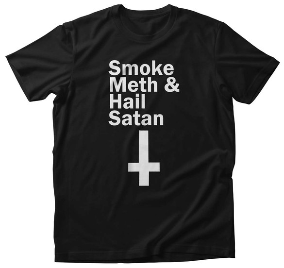 Koszulka Smoke meth & Hail Satan + Twój napis