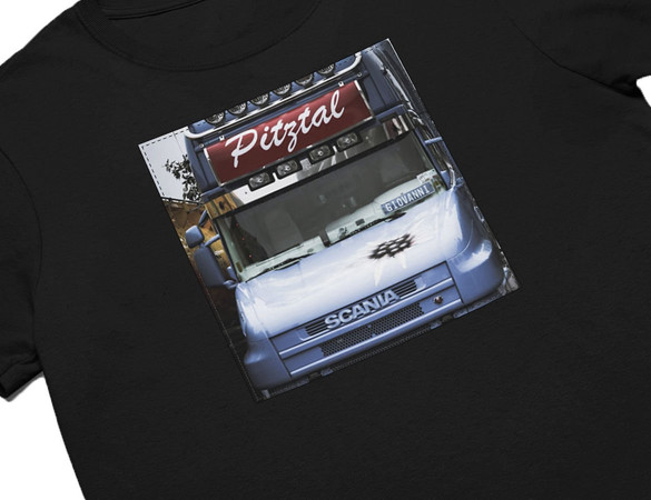 Koszulka z naszywką Scania car