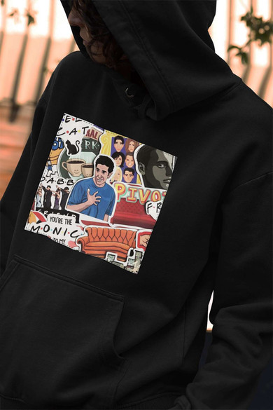 Bluza z naszywką Friends collage