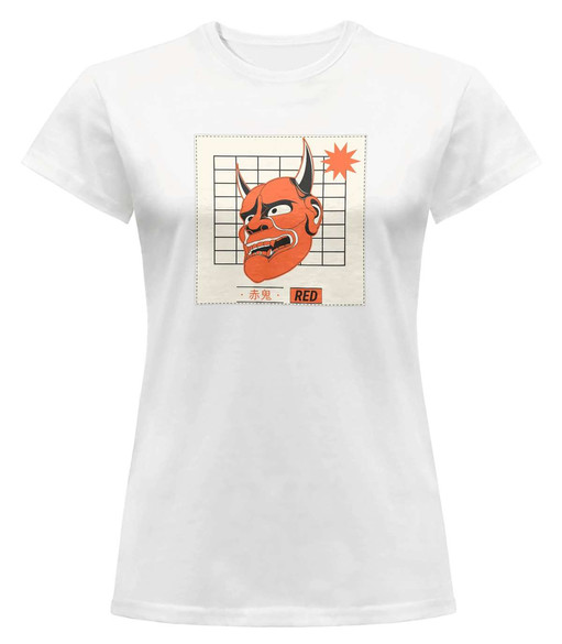 Bluzka damska z naszywką Red devil