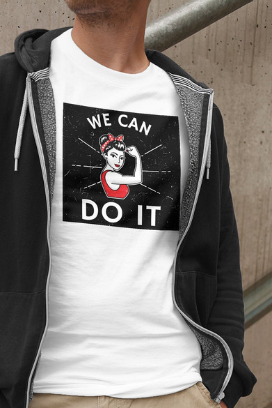 Koszulka z naszywką We Can Do It