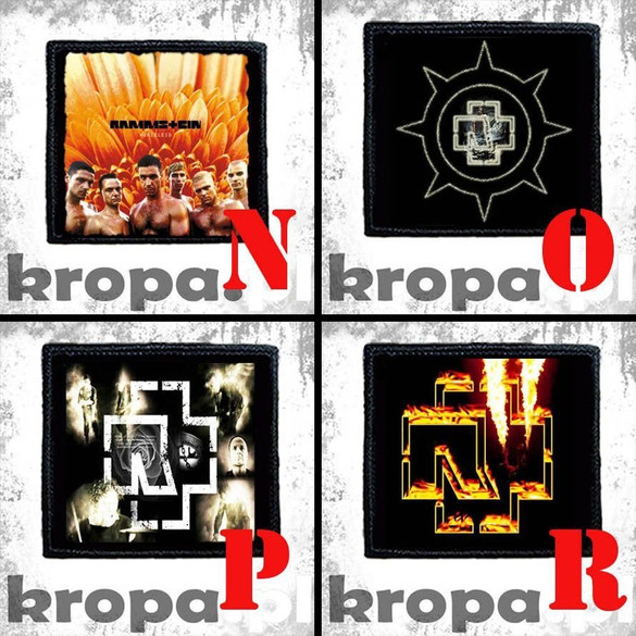 Naszywka RAMMSTEIN 10 x 10 cm Dużo Wzorów!