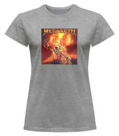 Bluzka damska z naszywką Megadeth