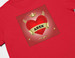 Koszulka z naszywką na Walentynki TWÓJ NAPIS