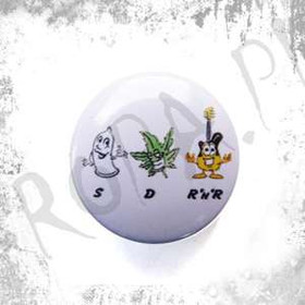 Przypinka SEX, DRUGS, ROCK'N'ROLL