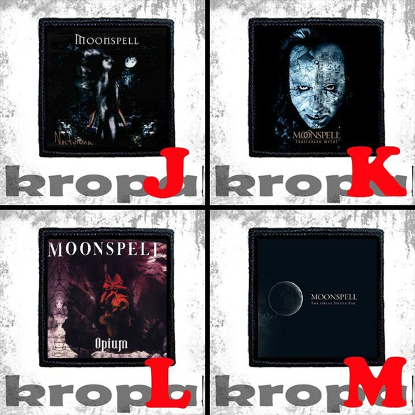 Naszywka MOONSPELL 8 X 8 cm Dużo Wzorów!