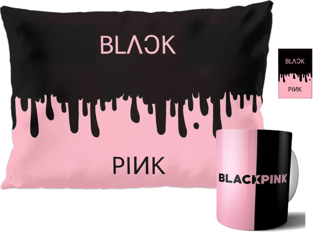 Zestaw BlackPink Poduszka & Kubek & Magnes