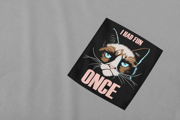 Koszulka z kieszonką GRUMPY CAT