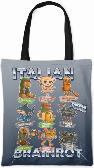 Torba na ramię Italian Brainrot Paczka Stworków włoskich brainrotów