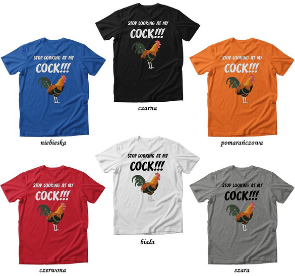 Koszulka Stop looking at my COOK + Twój napis