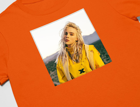 Koszulka z naszywką Billie Eilish 07