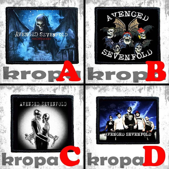 Naszywka AVENGED SEVENFOLD 10 x 10 cm  Dużo Wzorów