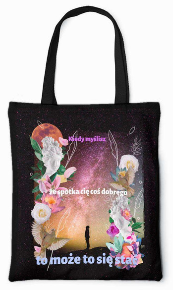 Torba na ramię Kiedy Myślisz DODAJ NAPIS!