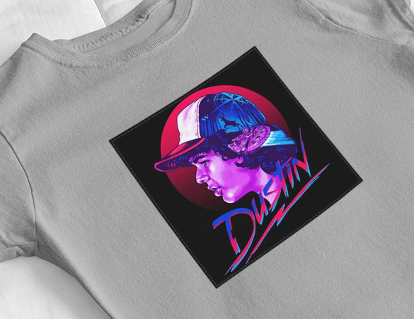 Bluzka damska z naszywką Stranger Things Dustin