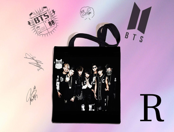 Torba na ramię BTS k-pop FULLPRINT z Polski WZORY