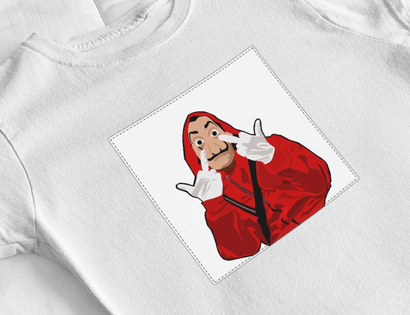 Bluzka damska z naszywką Dom z papieru 03