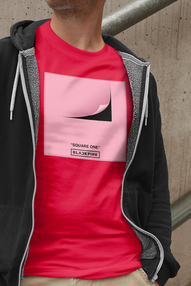 Koszulka z naszywką BlackPink Square one