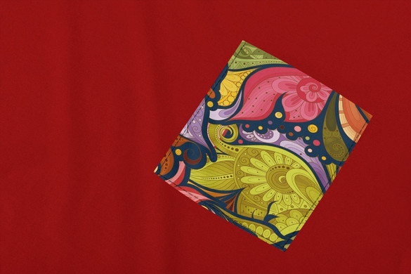 Koszulka z kieszonką WZORY MANDALA 03