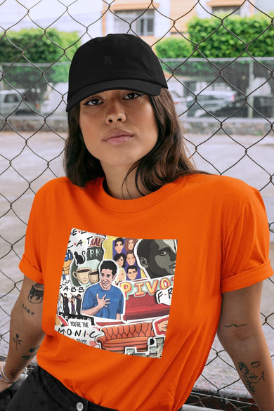 Koszulka z naszywką Friends collage