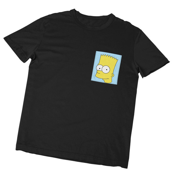 Koszulka z kieszonką BART SIMPSON FACE