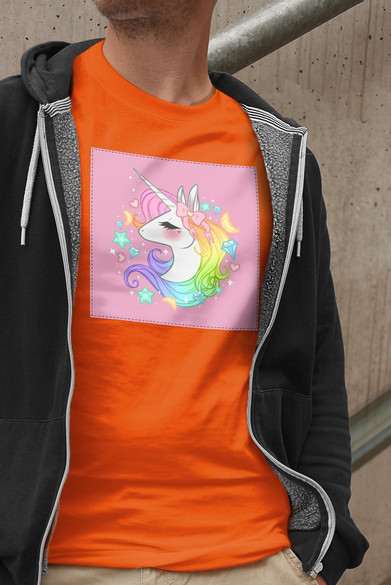 Koszulka z naszywką Unicorne 04