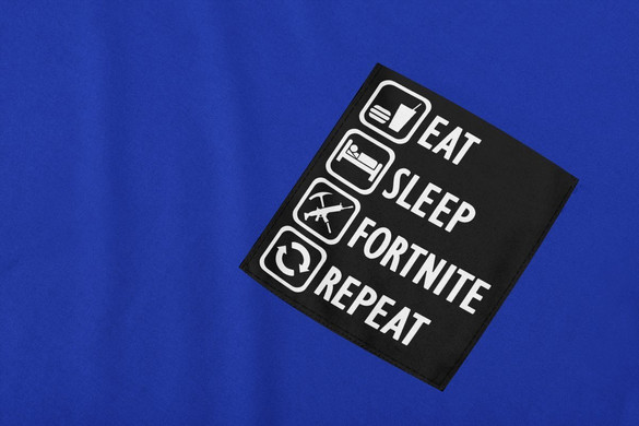 Koszulka z kieszonką Eat Sleep Fortnite ..