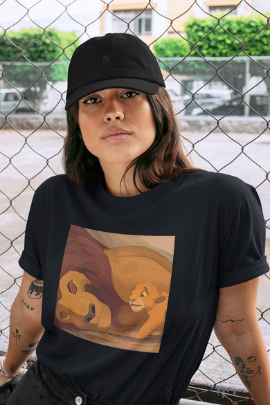 Koszulka z naszywką Mufasa dies