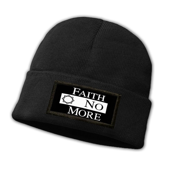 Czapka zimowa z naszywką FAITH NO MORE