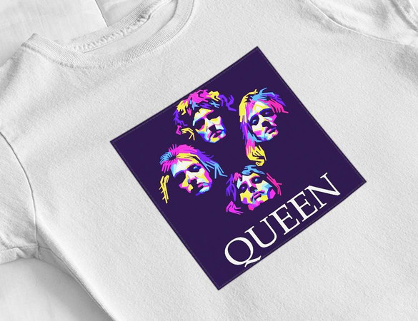 Bluzka damska z naszywką Queen Bohemian R.Violet