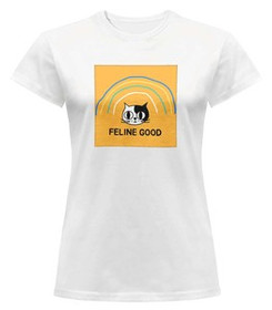 Bluzka damska z naszywką Feline good