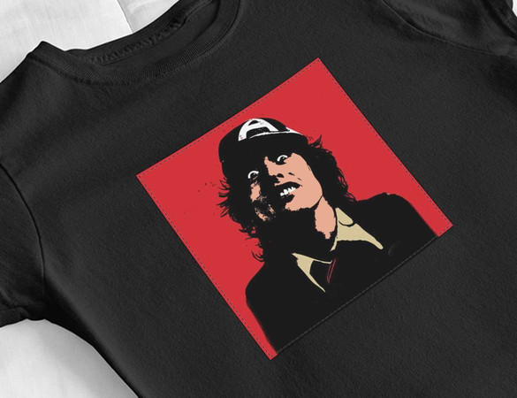 Bluzka damska z naszywką AC/DC Angus Young