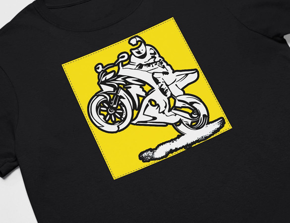 Koszulka z naszywką Lubię zapierd..lać 05