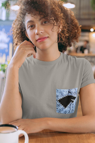 Koszulka z kieszonką GRA O TRON STARK