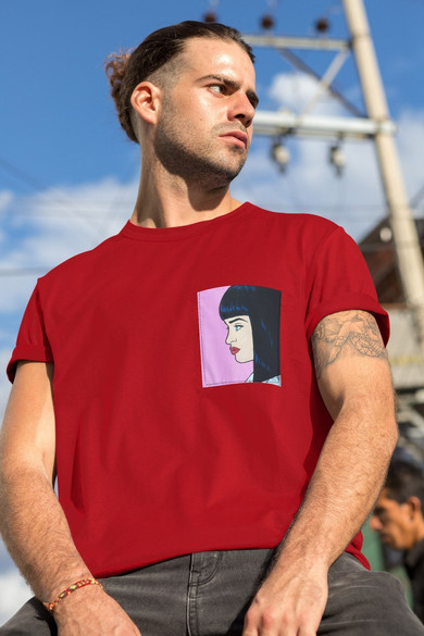 Koszulka z kieszonką PULP FICTION MIA