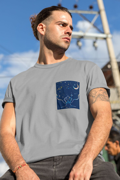 Koszulka z kieszonką KOSMICZNE PIĘKNO