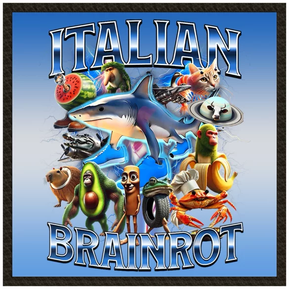 Naszywka Italian Brainrot Ekipa większa Stworków włoskich brainrotów