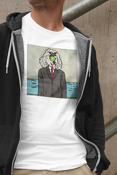 Koszulka z naszywką DOG PARODY: Syn człowieczy