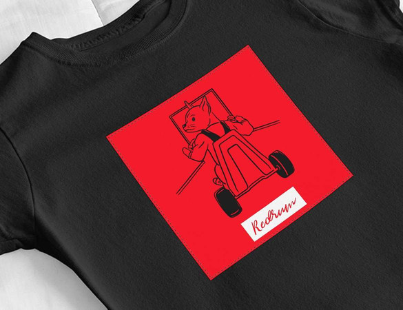 Bluzka damska z naszywką Redrum