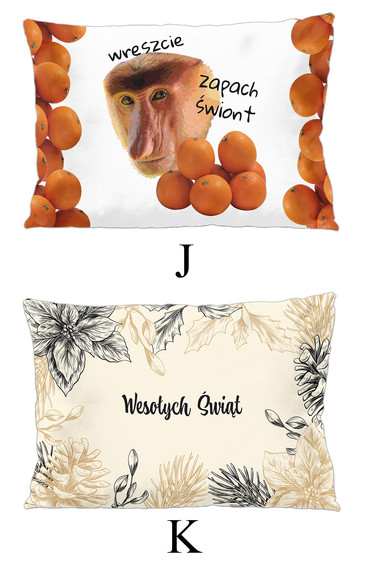 Zestaw ŚWIĄTECZNY poduszka i kubek + GRATIS! WZORY