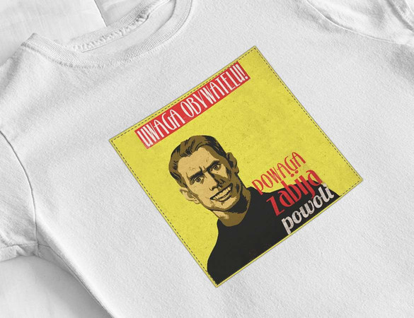 Bluzka damska z naszywką PRL- powaga zabija